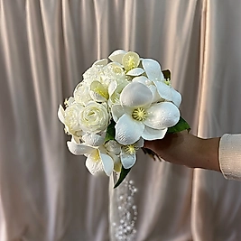 İncili Manolya Gelin Buketi