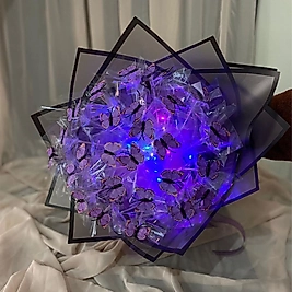 Işıklı Kelebek Buketi