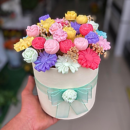 Renkli Çiçekli Dekoratif Kutu